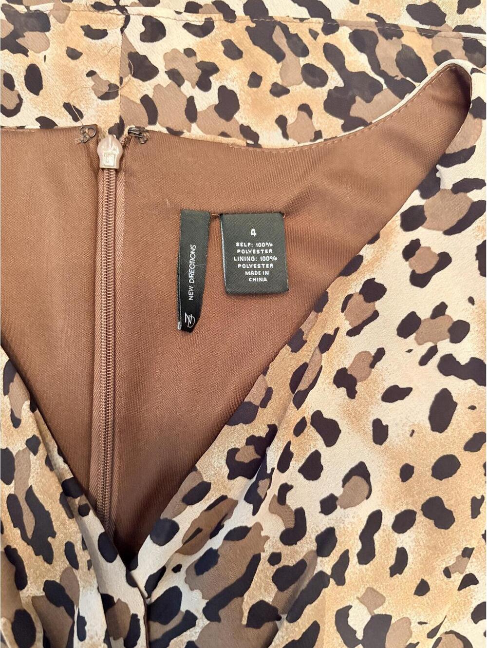 Animal Print Tiered Dress 4
